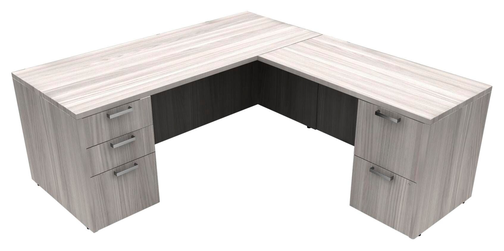 Affordable Interior Systems Calibrate Series Double Pedestal Admin Desk 4000692